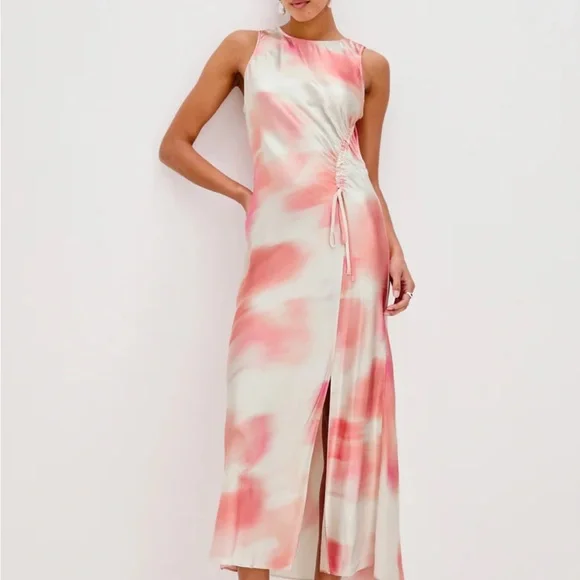 open lace back dress Rails, Loulou Dress-Salerno Pink Stripe – Snapdragon Designs main image 1